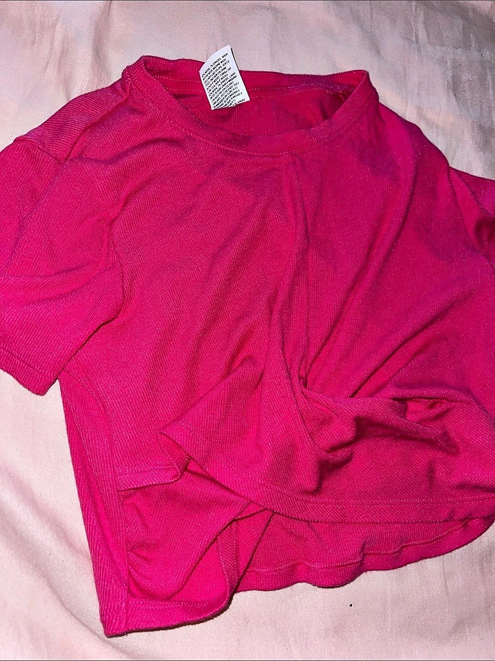 all in motion Athletic Short Sleeve Top in Pink Size Large